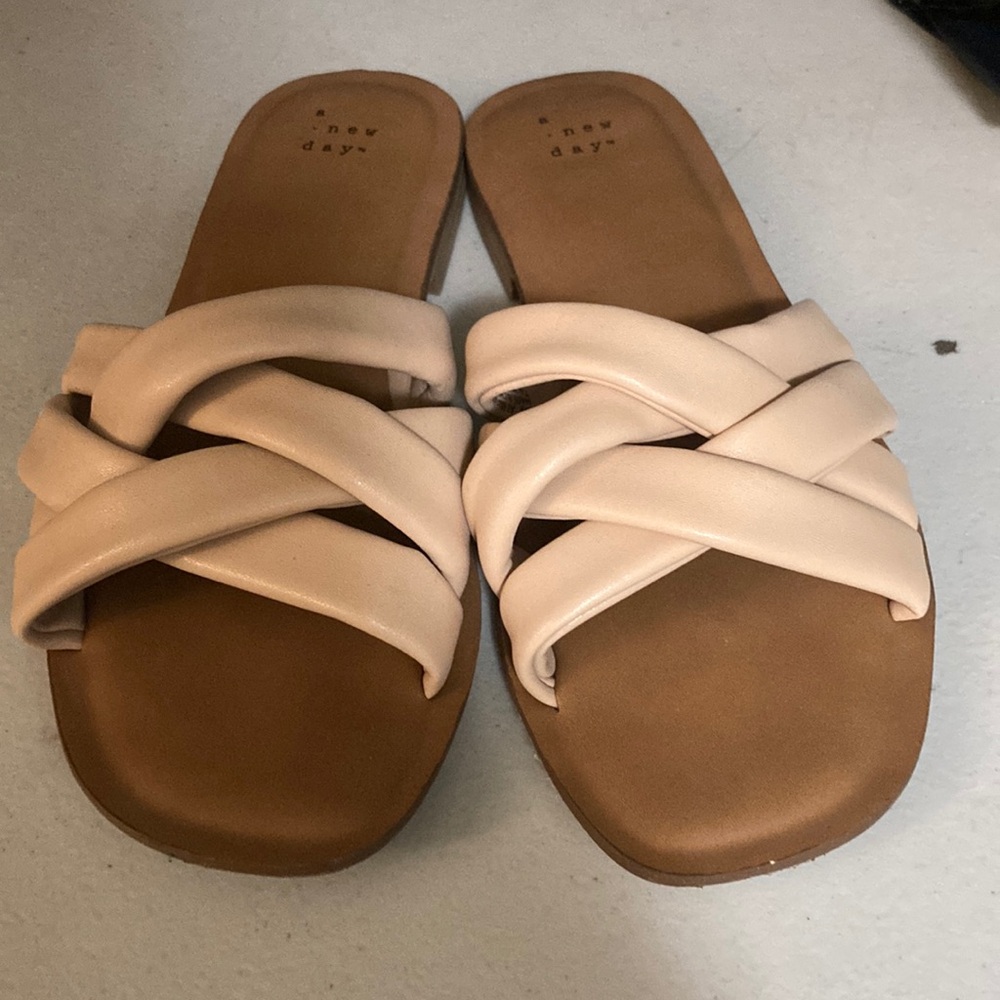 A new day cream sandals